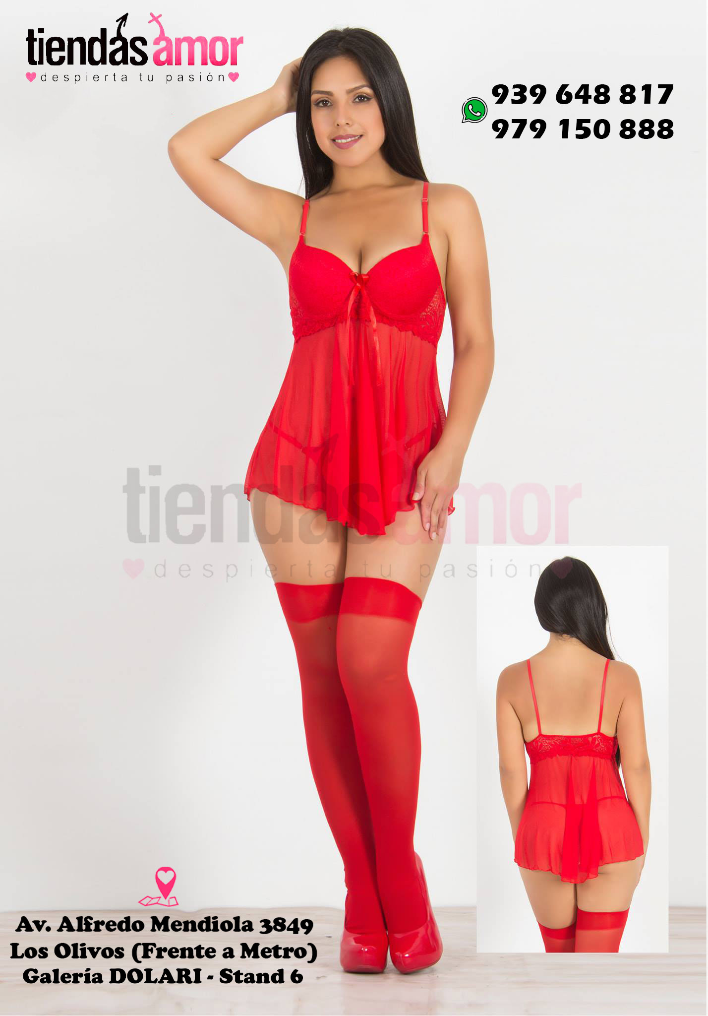 Lenceria Fina Babydoll tallas en Caja